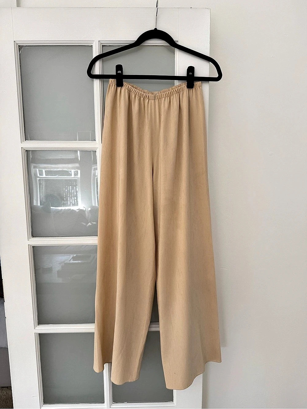 The Row Ariel Ribbed Wool-Blend Wide-Leg Pants